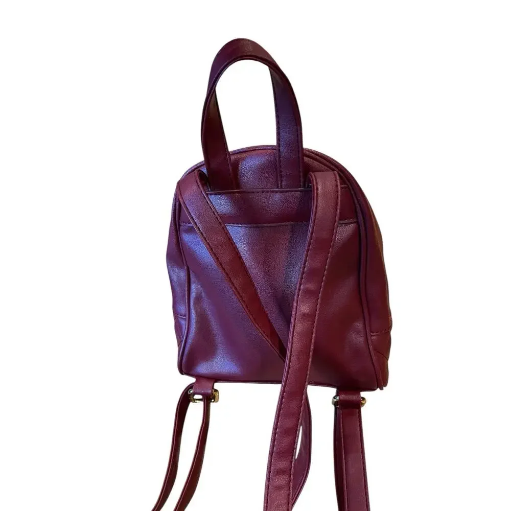 bebe burgundy faux